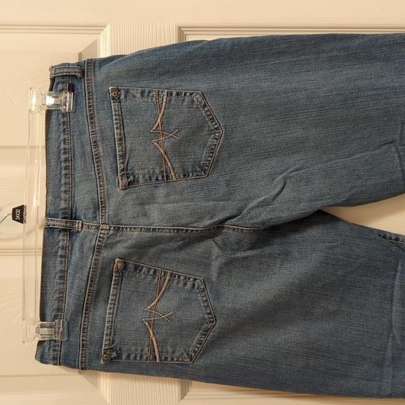 Jean Star Women's Elle Straight Leg Raw Hem Denim Jeans Size 14 - Picture 6 of 9